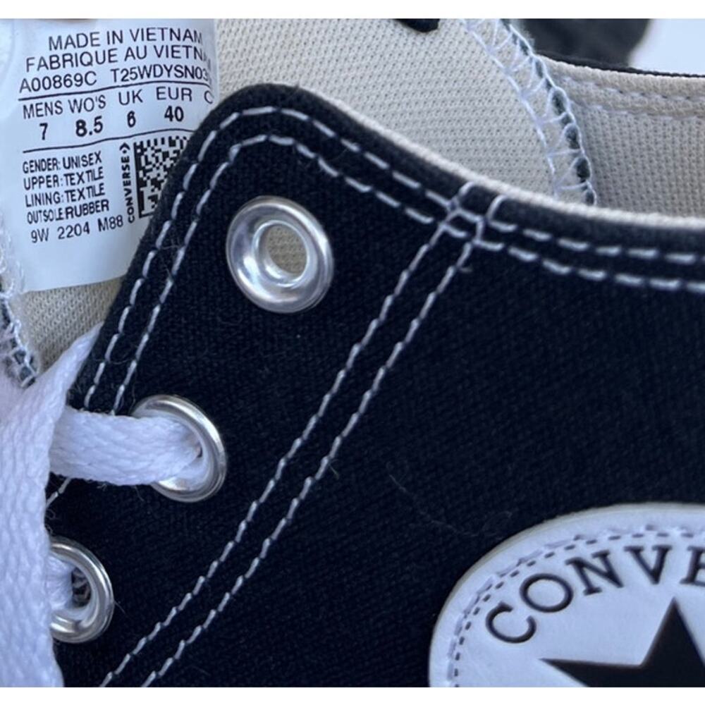 Converse Run Star Legacy CX High 'Black' High-Top Platform Sneakers Size 8.5 - Picture 6 of 6